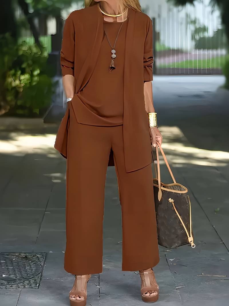 3 Piece Set - Dark brown