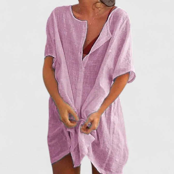 Beach Cover Up Dress - Light Purple