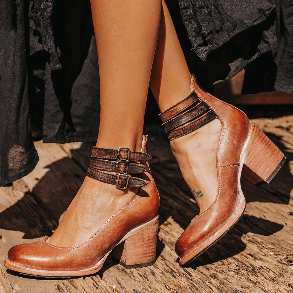 Block Heel Ankle Boots