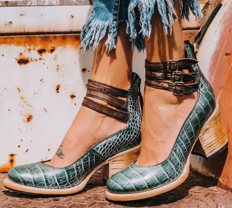 Block Heel Ankle Boots