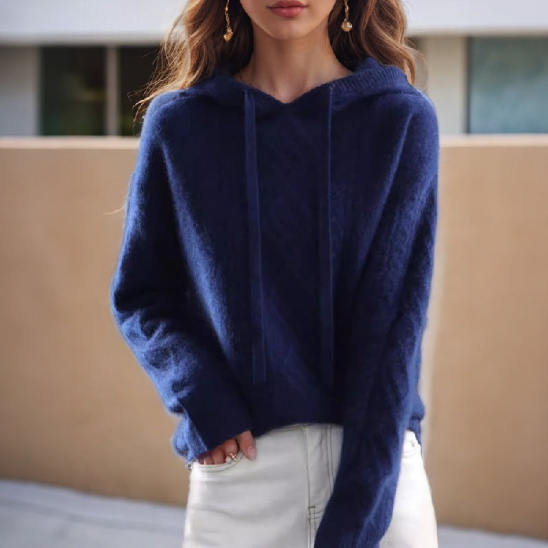 Cable Knit Sweater - Blue