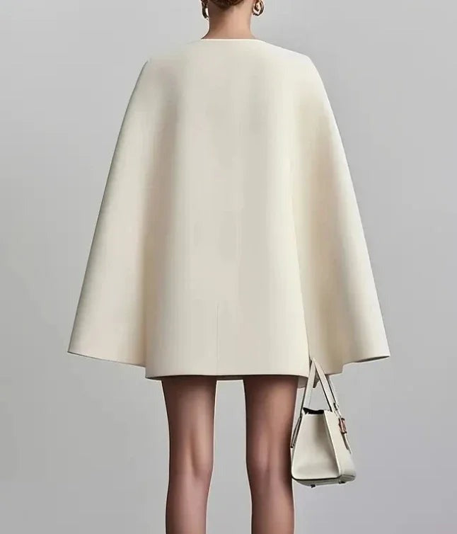 Cape Sleeve Blazer Dress