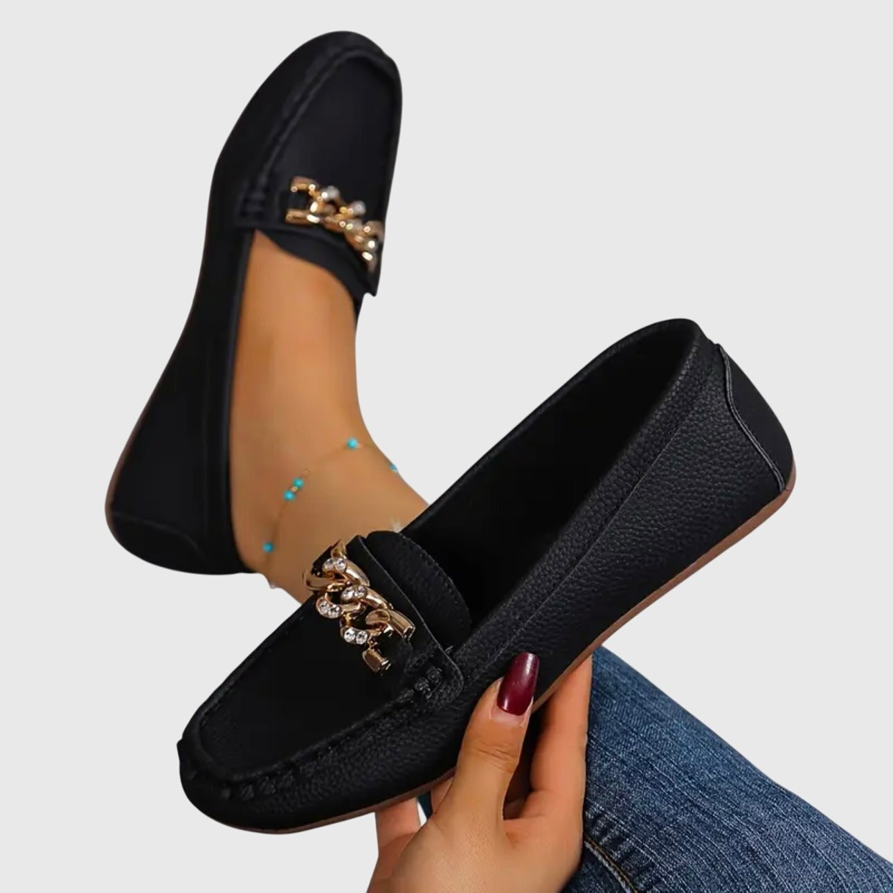Chain Loafer Flats