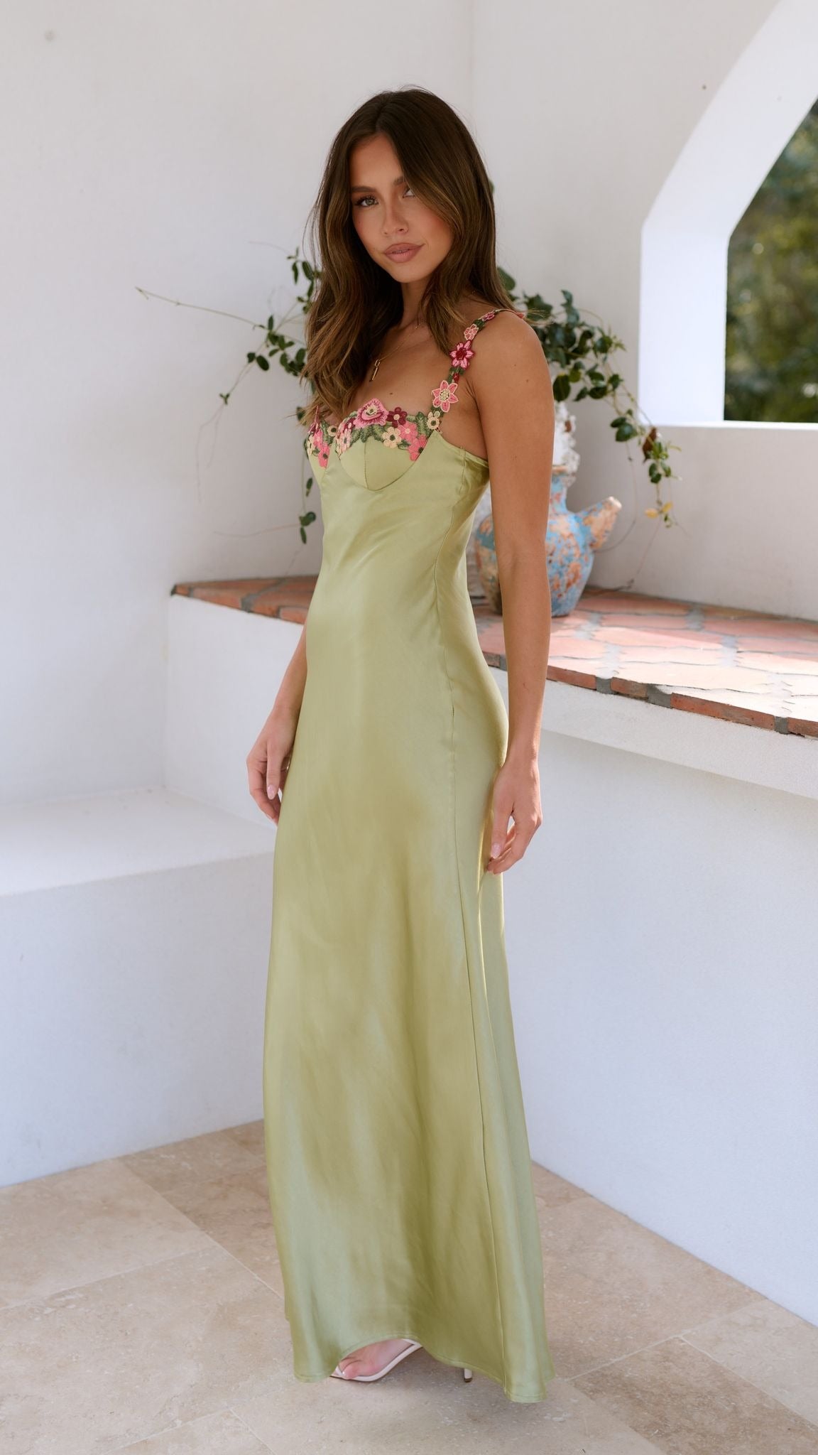 Floral Wedding Guest Maxi Dress