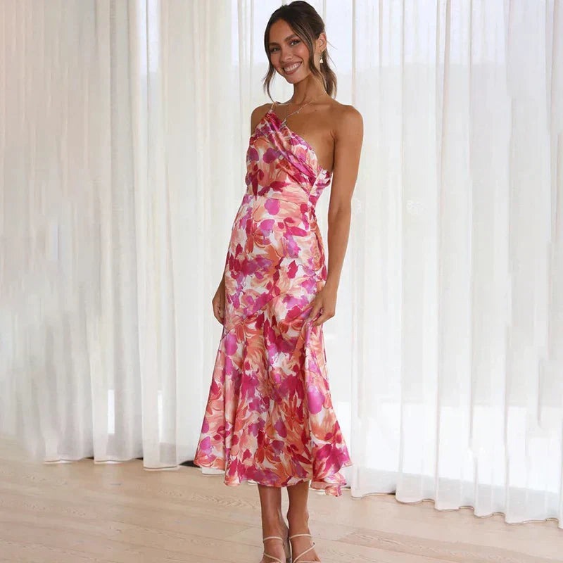 Floral Wedding Guest Midi Dress
