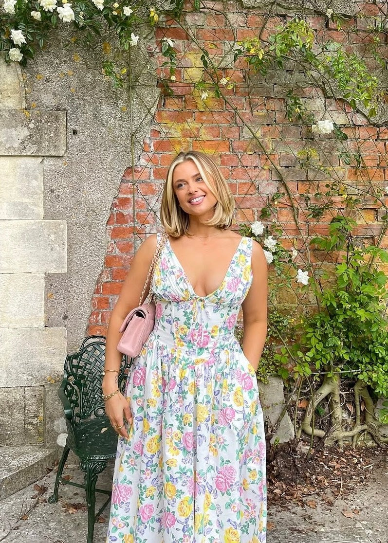 Floral Wedding Guest Midi Dress