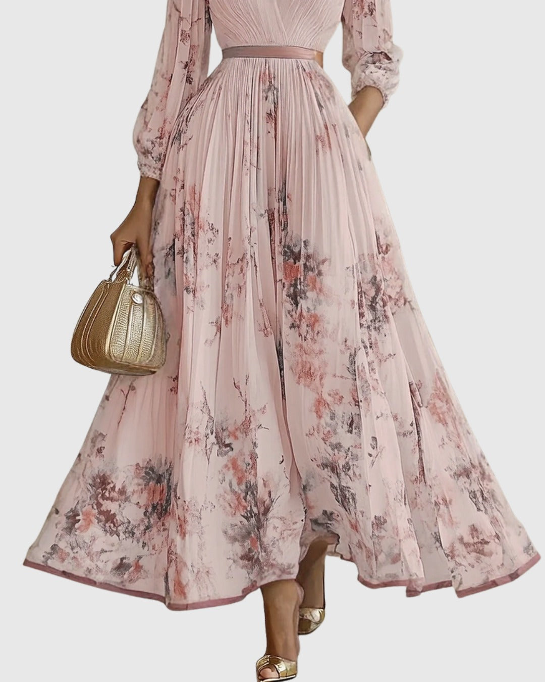 Floral Wedding Guest Midi Dress