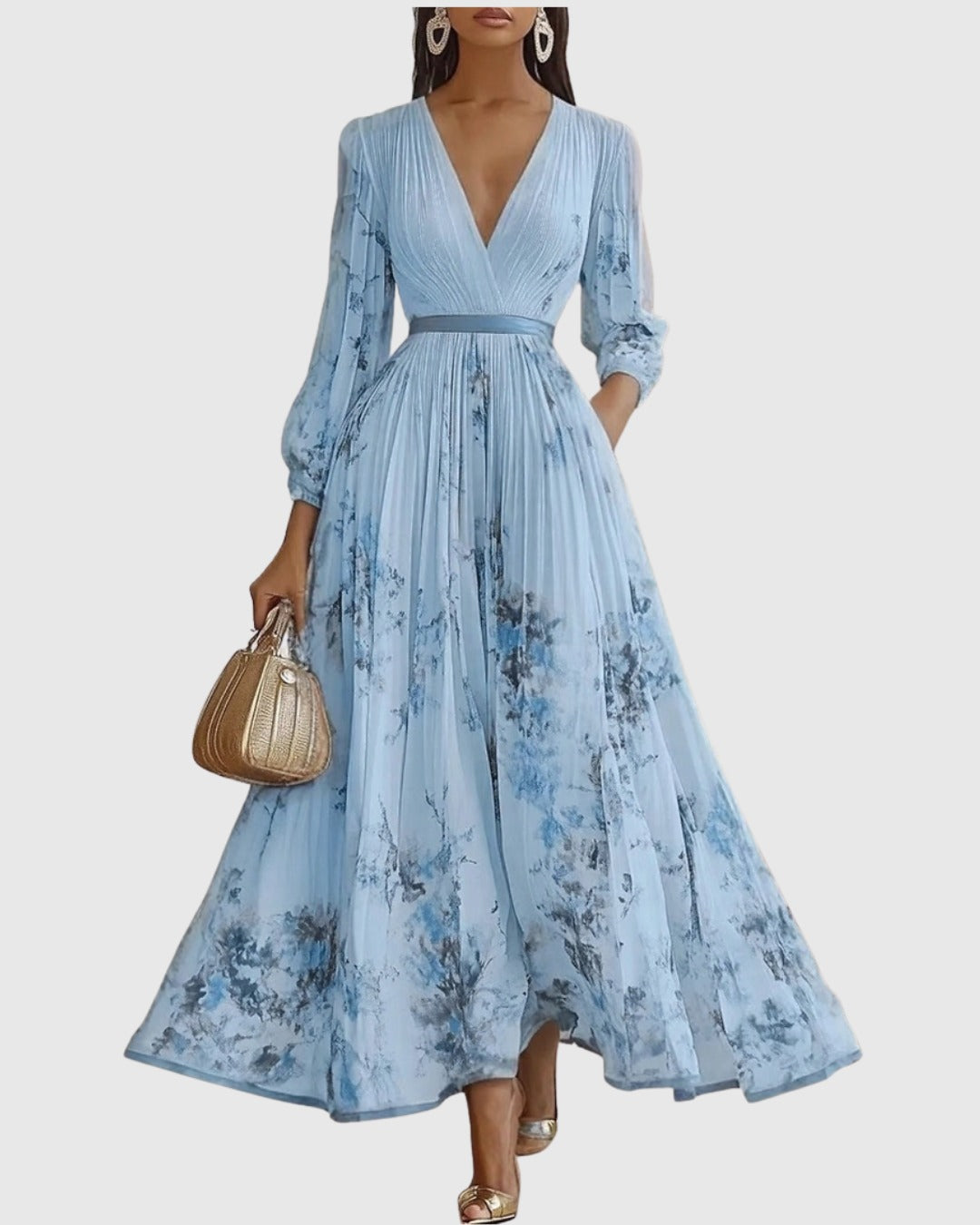 Floral Wedding Guest Midi Dress