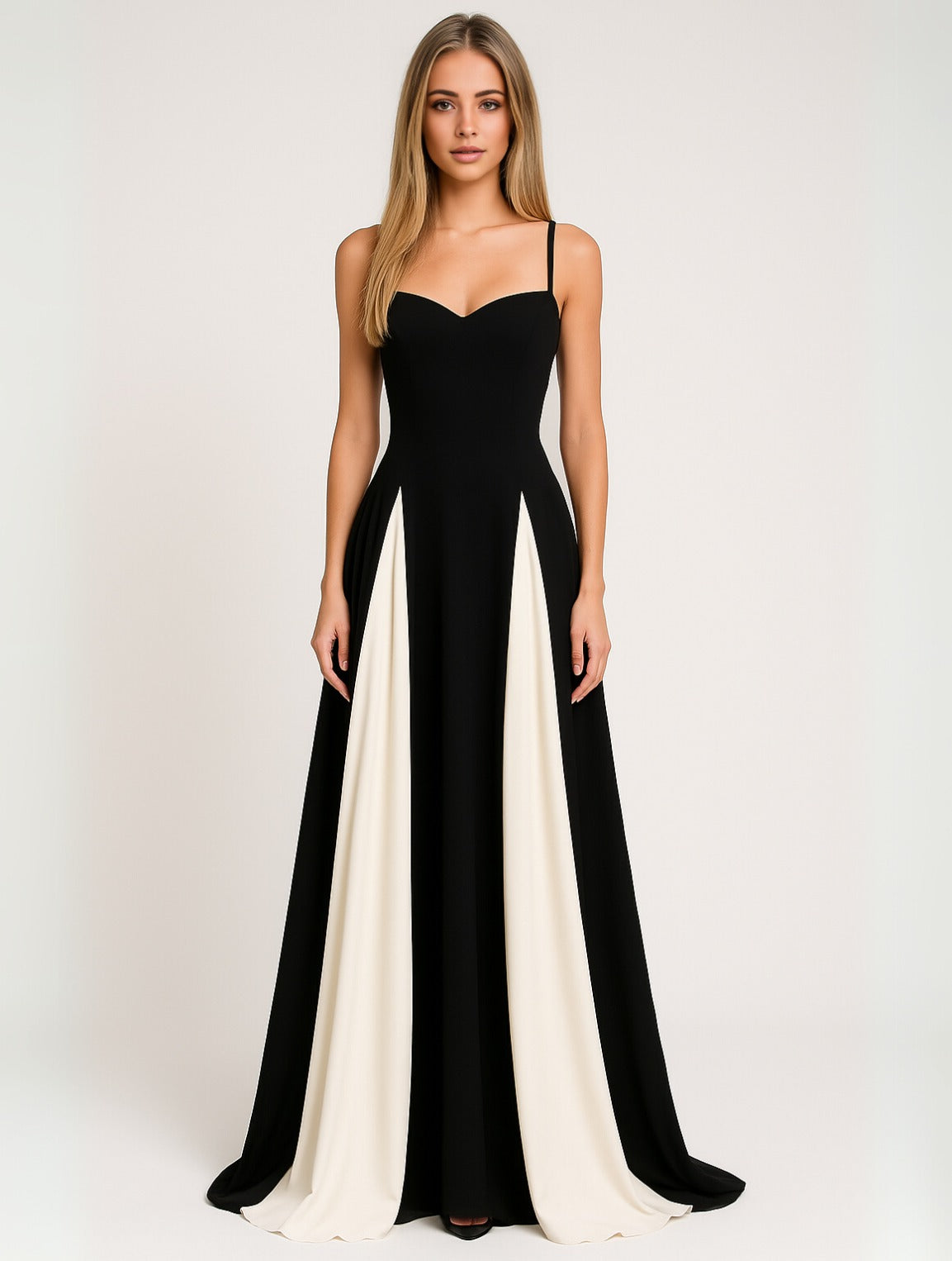 Formal A Line Maxi Dress - Black