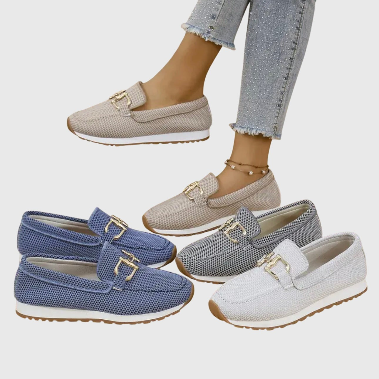 Knit Platform Loafers
