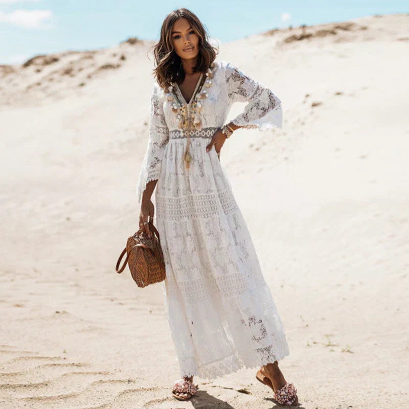 Lace Beach Maxi Dress