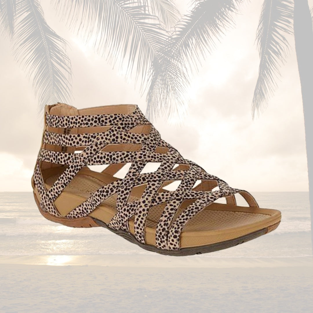 Leopard Print Gladiator Sandals