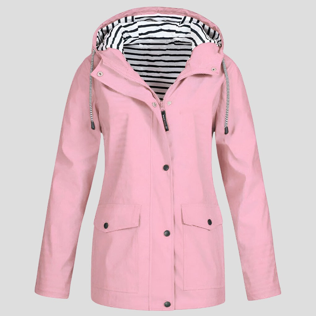 Lightweight Waterproof Rain Jacket - Pink