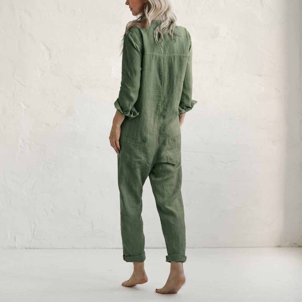 Long Sleeve Casual Jumpsuit