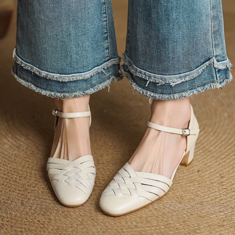 Low Block Heel Sandals