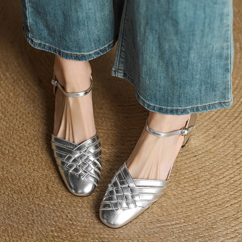 Low Block Heel Sandals