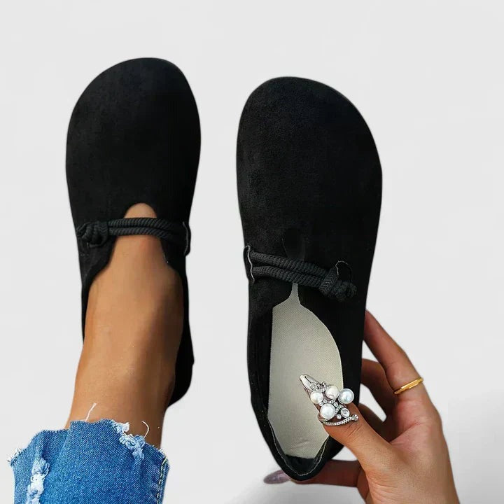 Mary Jane Ballet Flats - Black