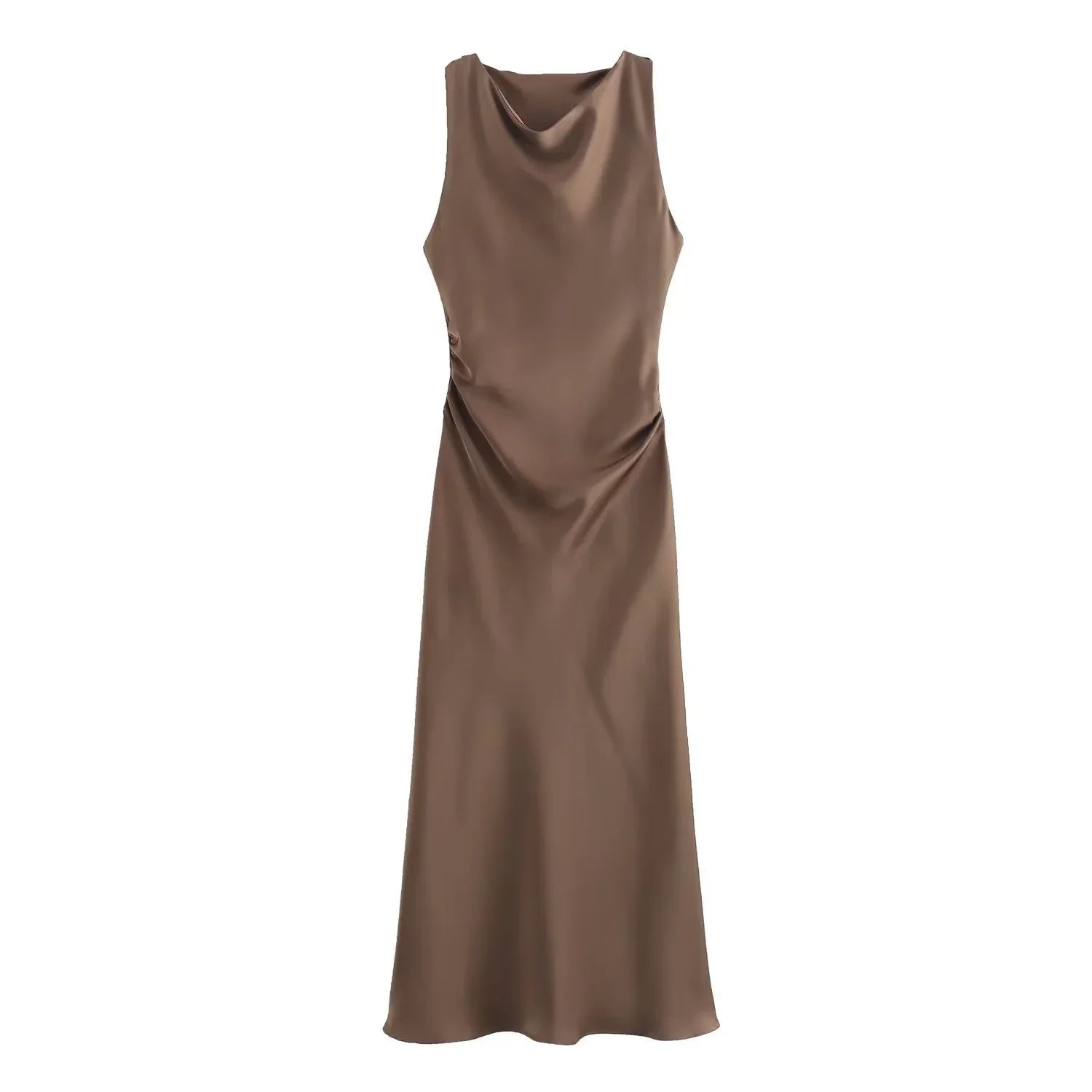 Midi Dress - Brown
