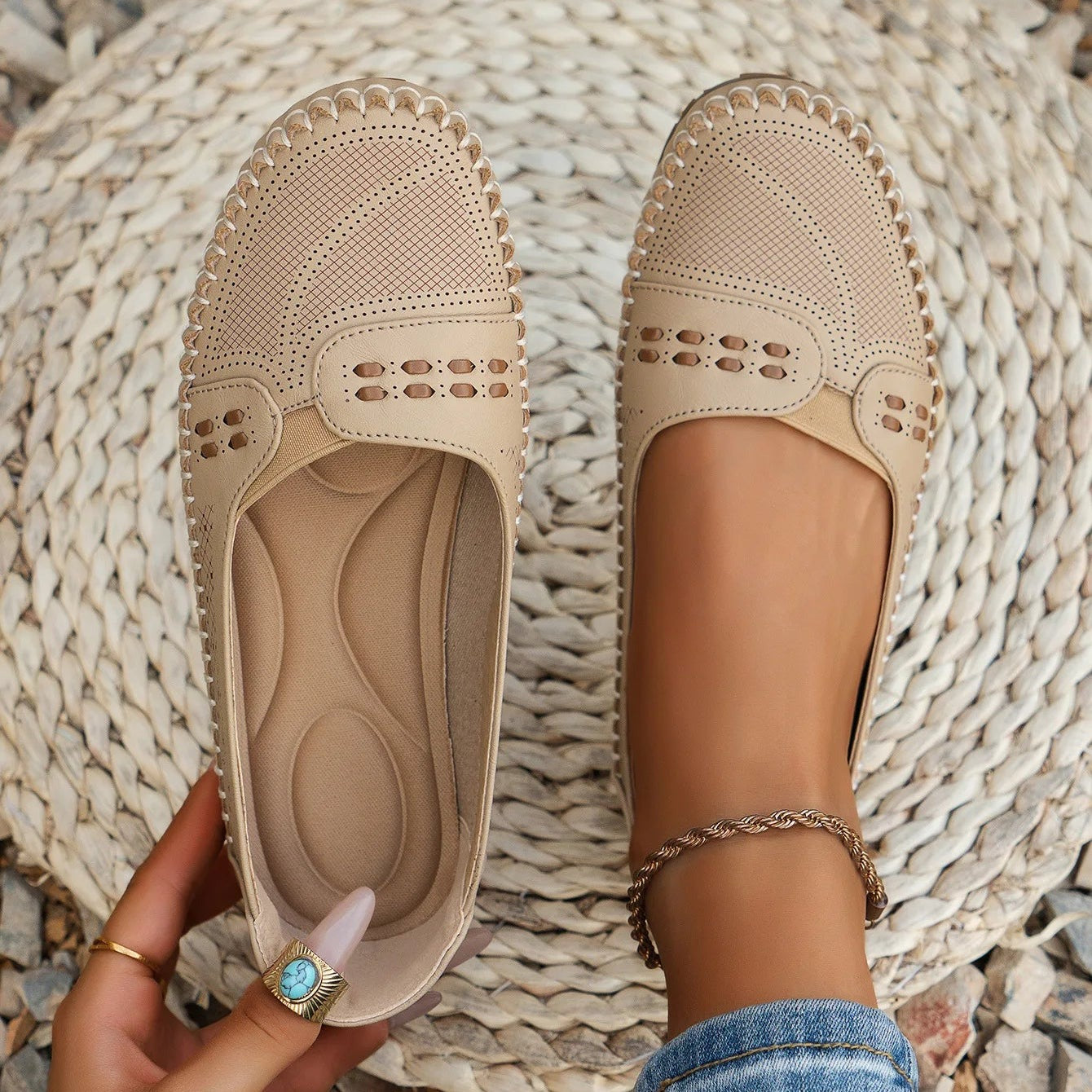 Orthopedic Walking Shoes - Beige