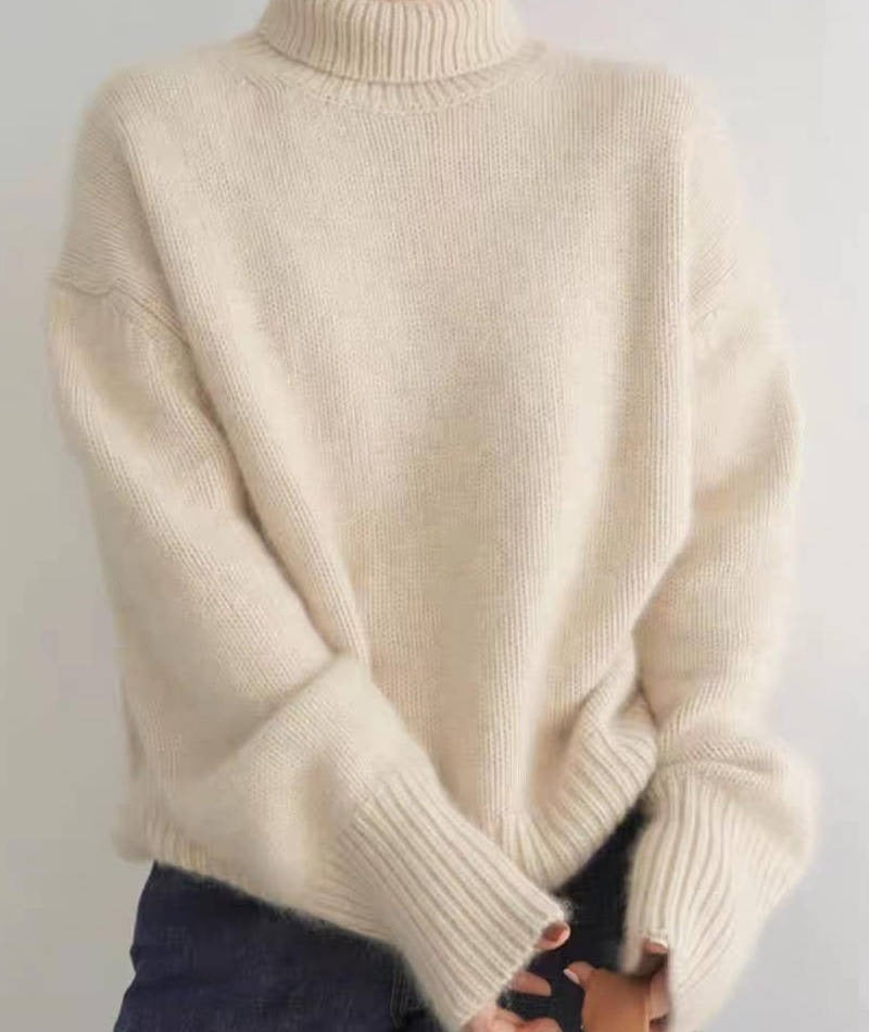 Oversized Knit Turtleneck Sweater