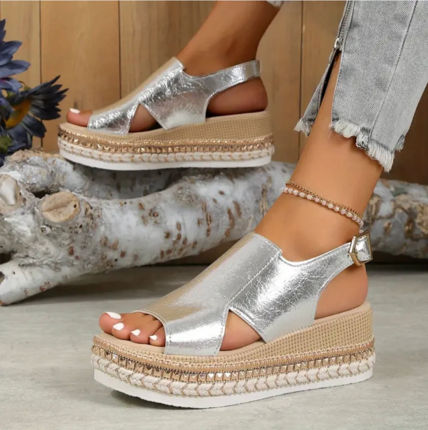 Platform Espadrille Wedge Sandals