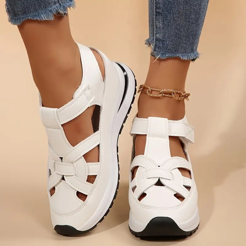 Platform Fisherman Sandals - White