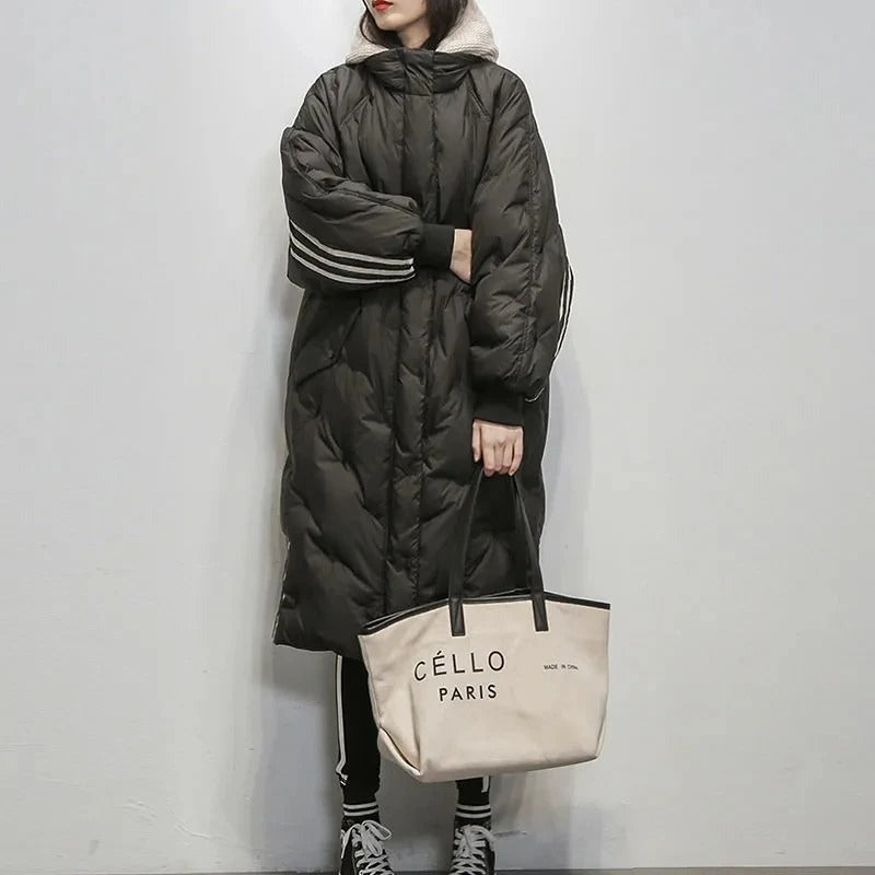 Quilted Long Puffer Coat