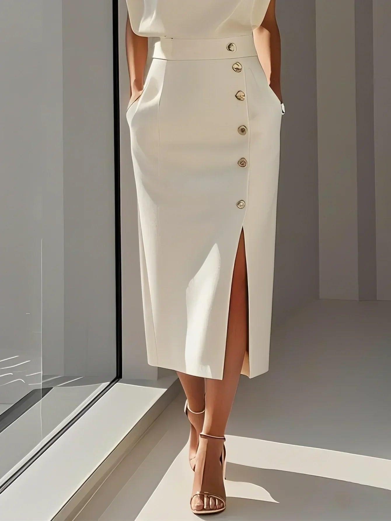Sleeveless Bodycon Midi Dress