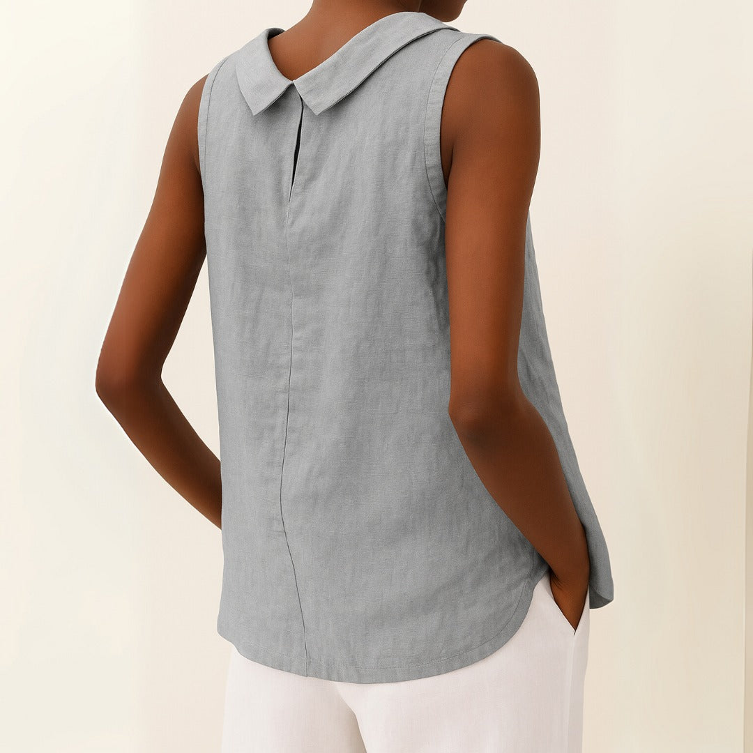 Sleeveless Work Blouse