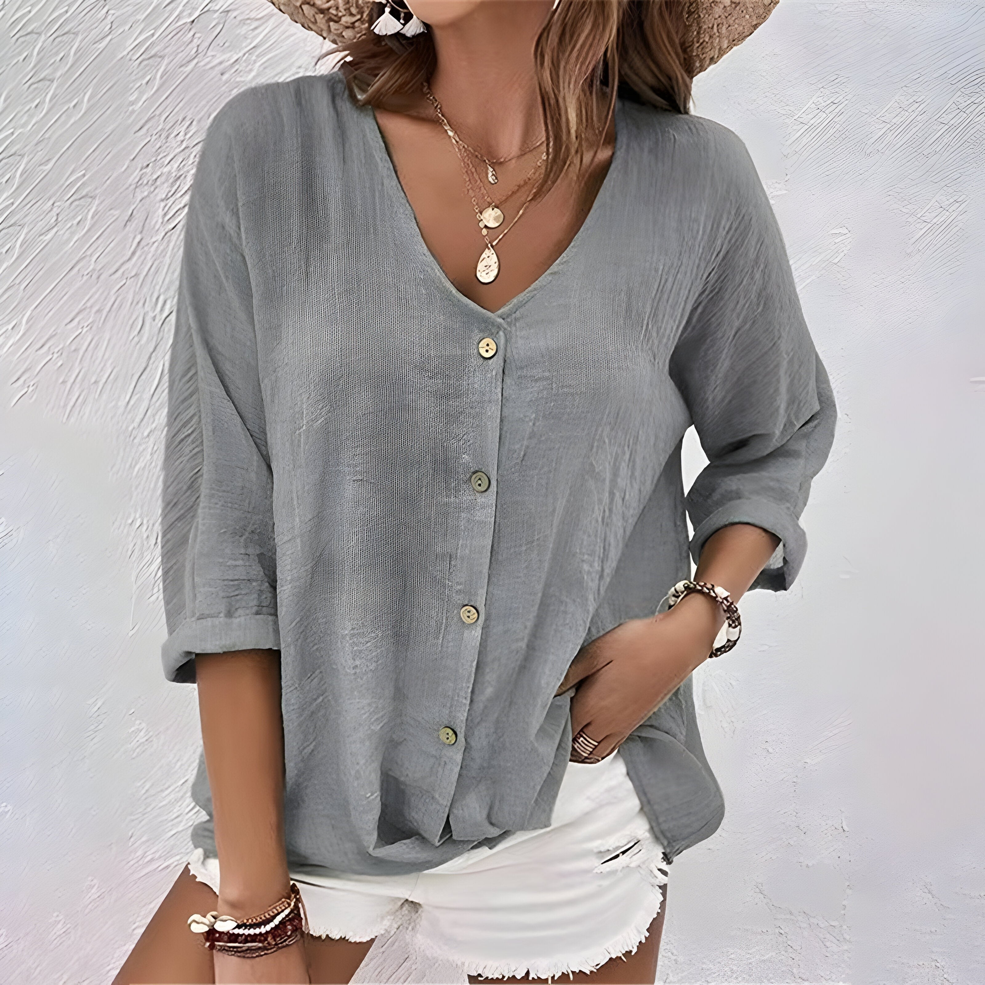 V Neck Blouse
