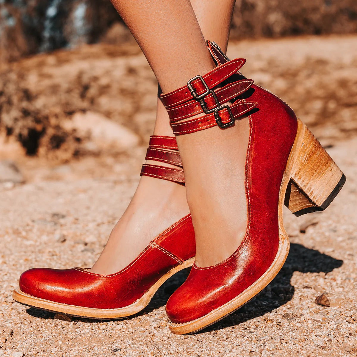 Block Heel Ankle Boots