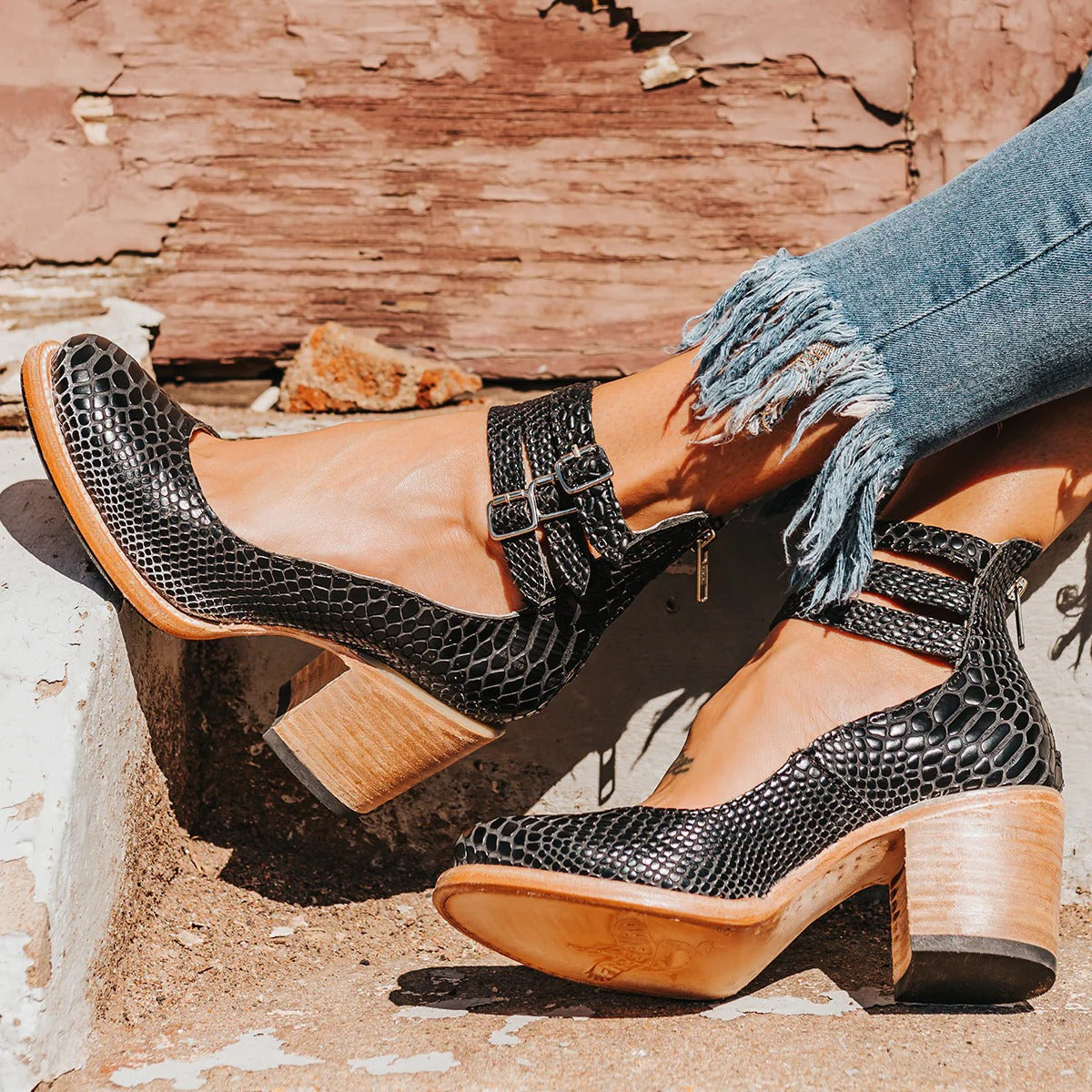 Block Heel Ankle Boots