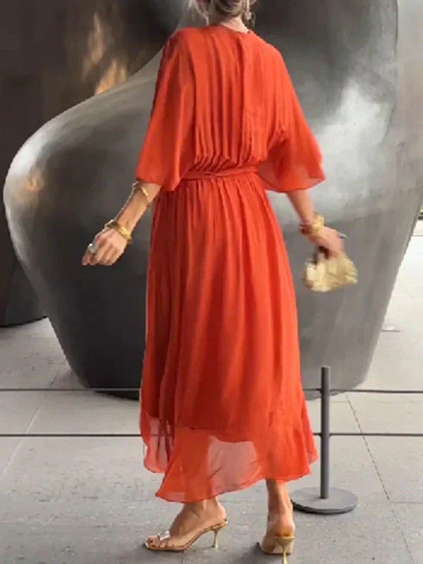 Boho Wrap Midi Dress