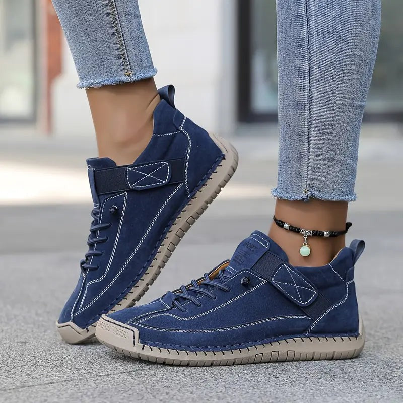 Casual Lace Up Sneakers - Blue