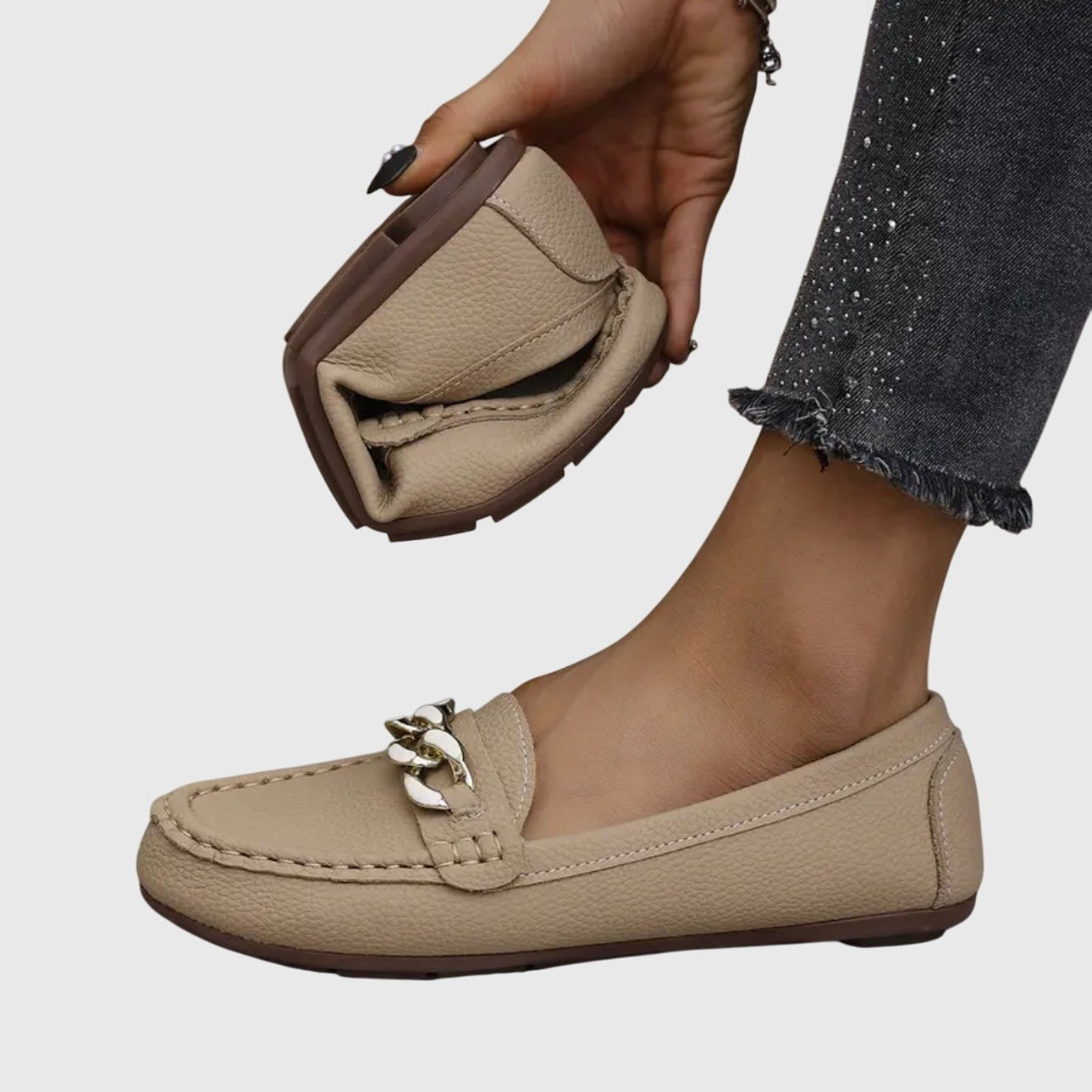 Chain Loafer Flats