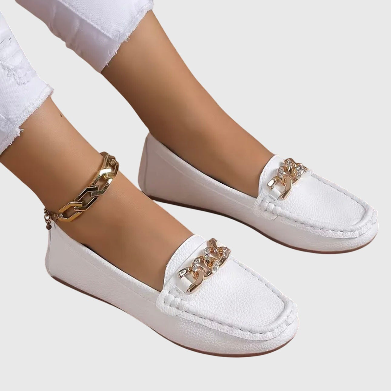 Chain Loafer Flats