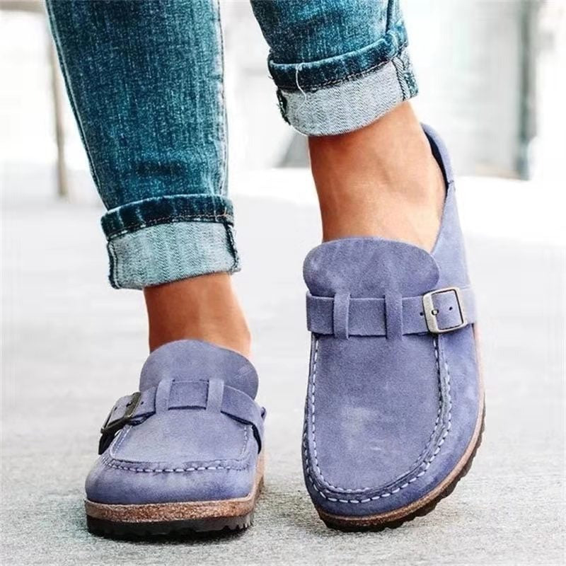 Chunky Suede Loafers - Purple