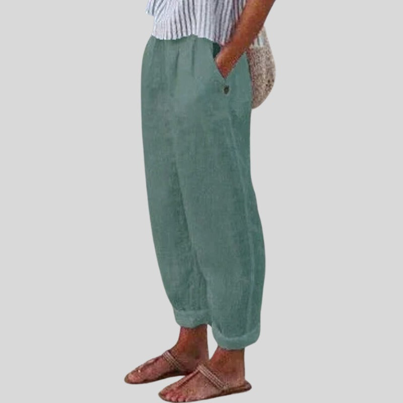 Cropped Tapered Pants