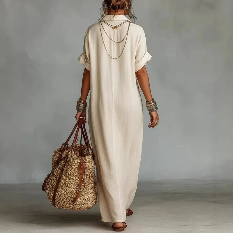 Embroidered Boho Maxi Dress