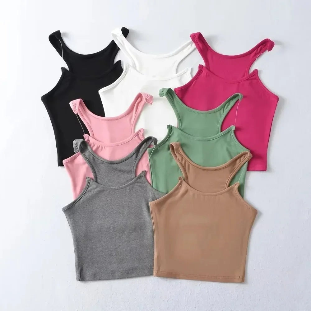 Fitted Cropped Tank Top