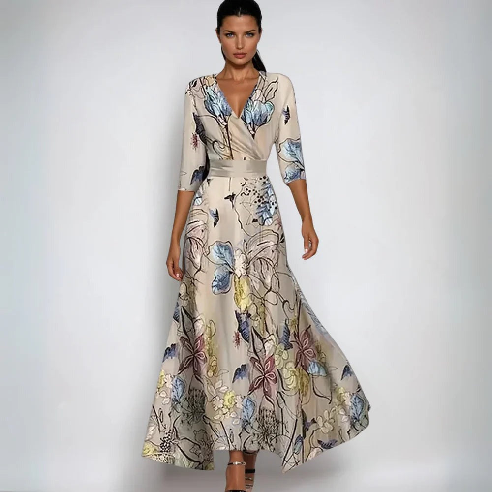 Floral Wedding Guest Maxi Dress