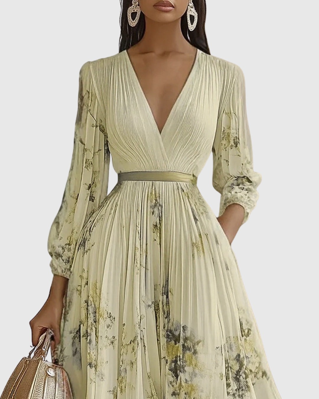 Floral Wedding Guest Midi Dress