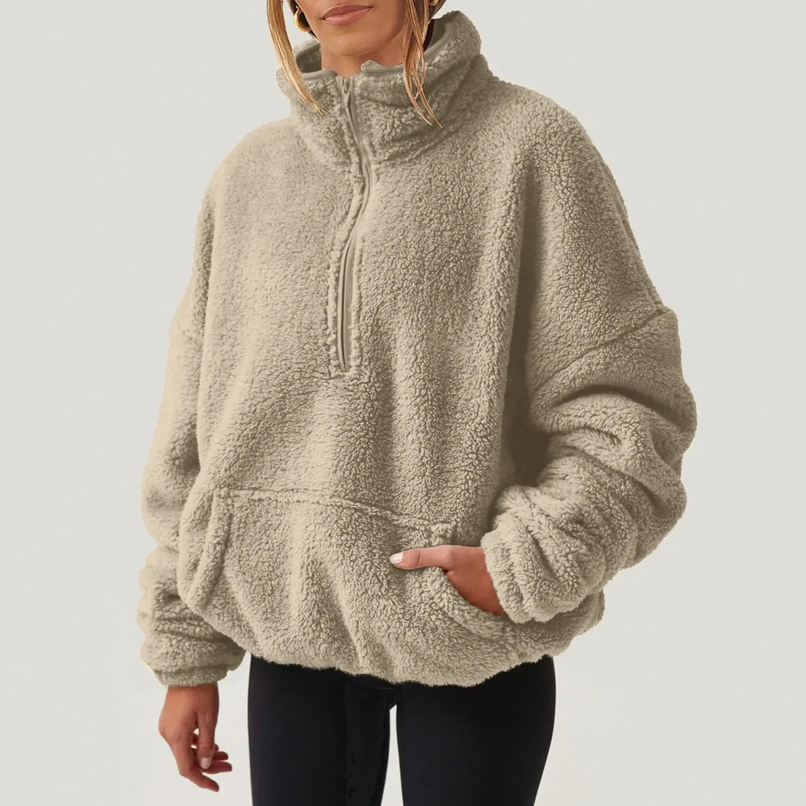 Half Zip Knit Sweater