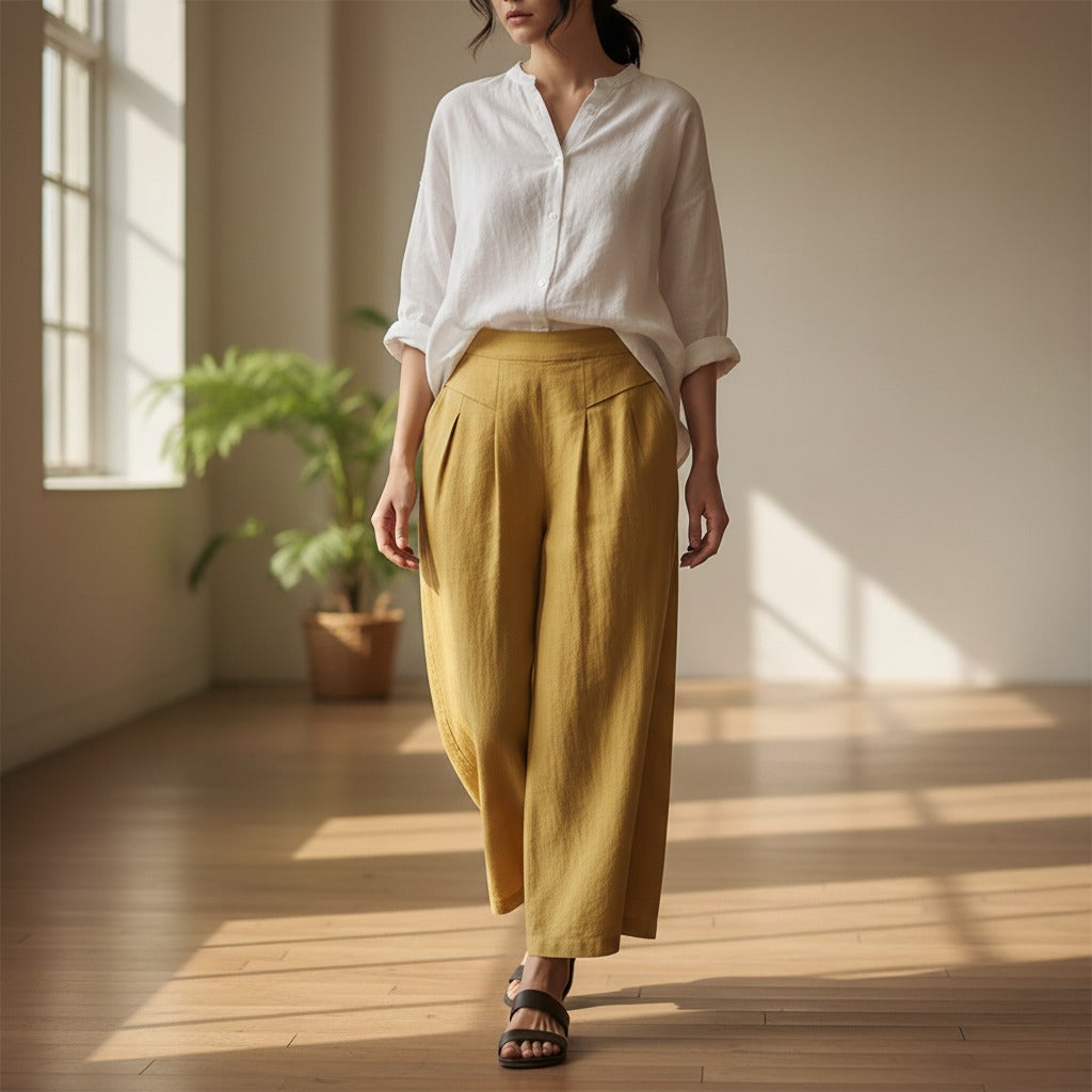 High Waisted Wide Leg Pants