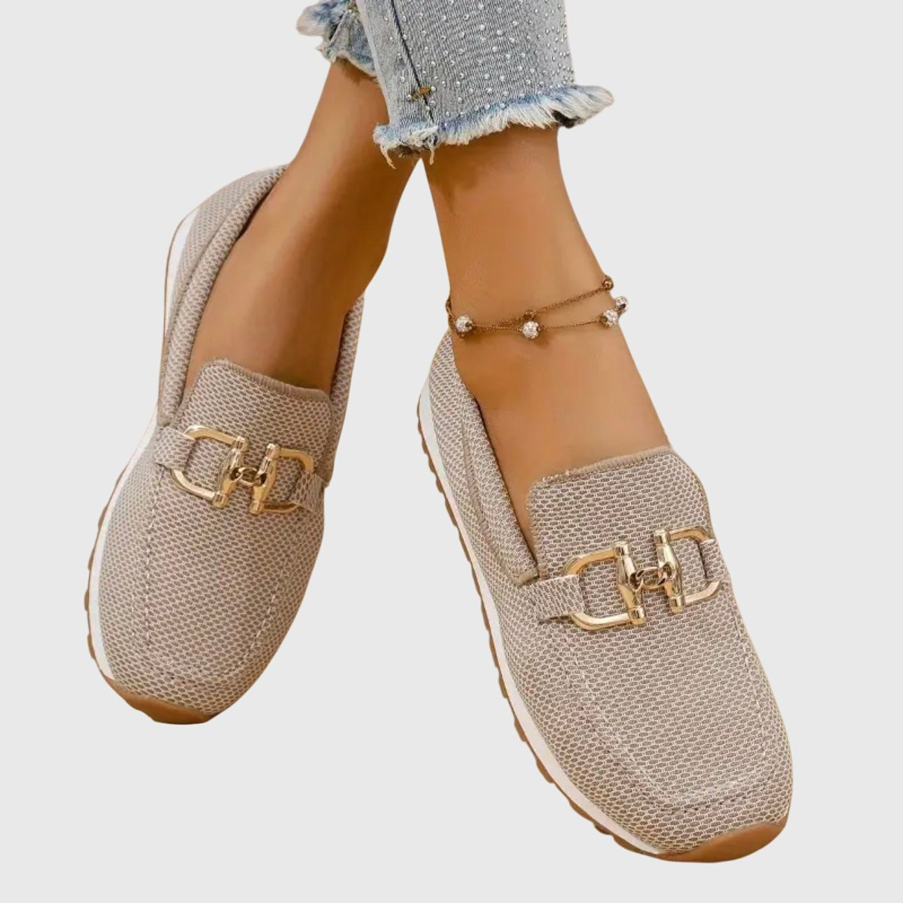 Knit Platform Loafers