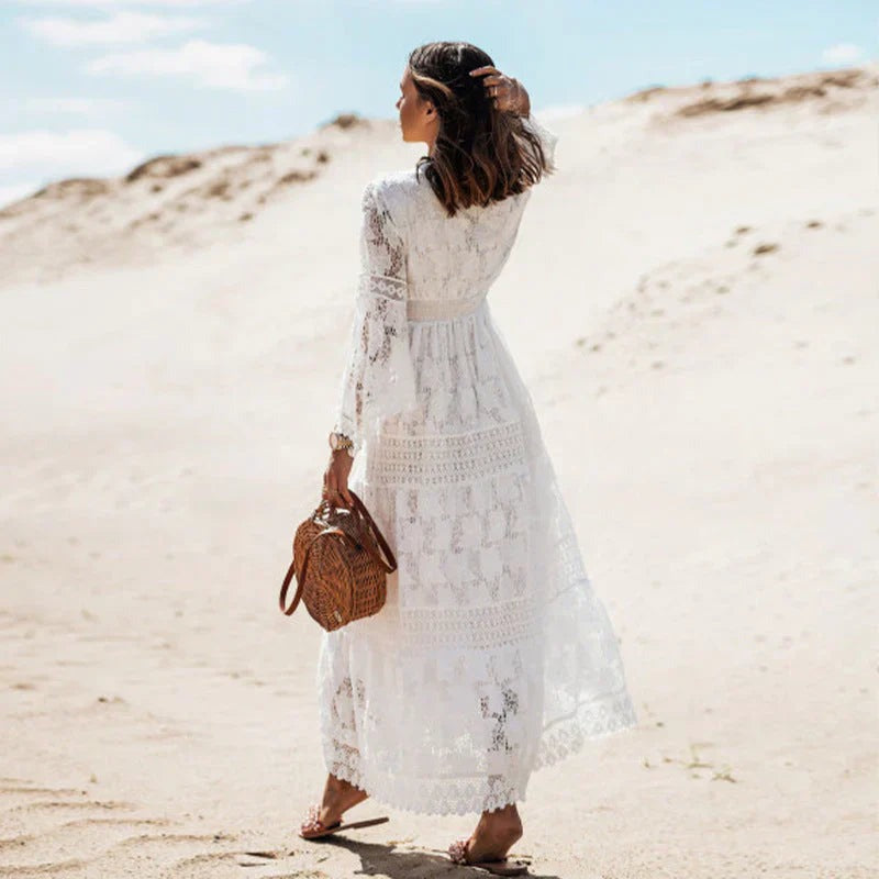 Lace Beach Maxi Dress