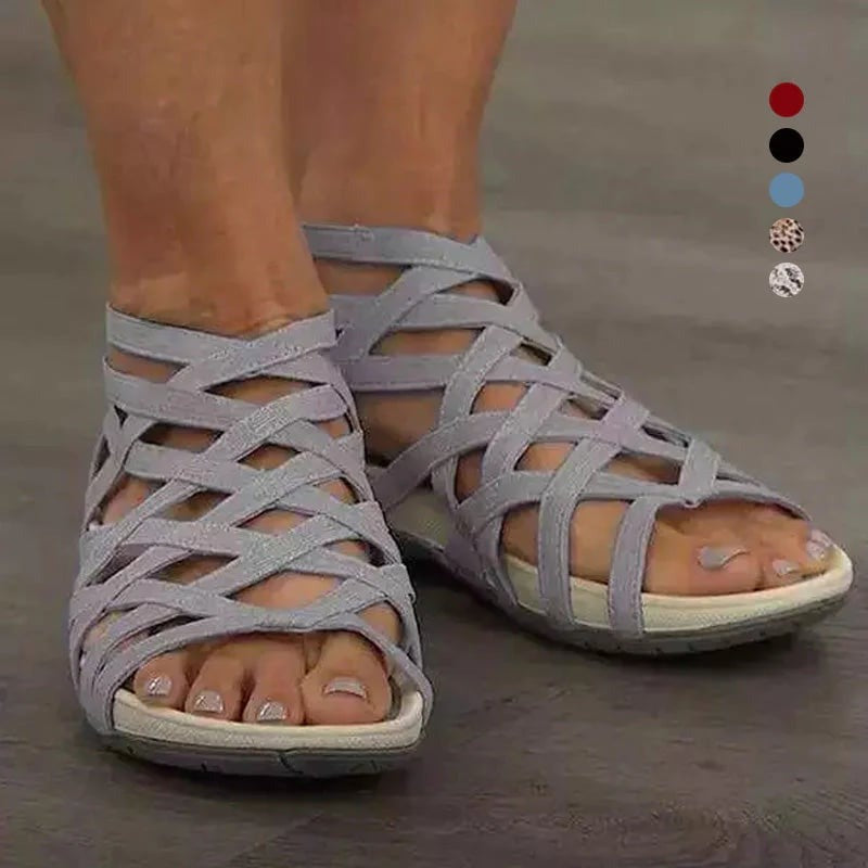 Leopard Print Gladiator Sandals