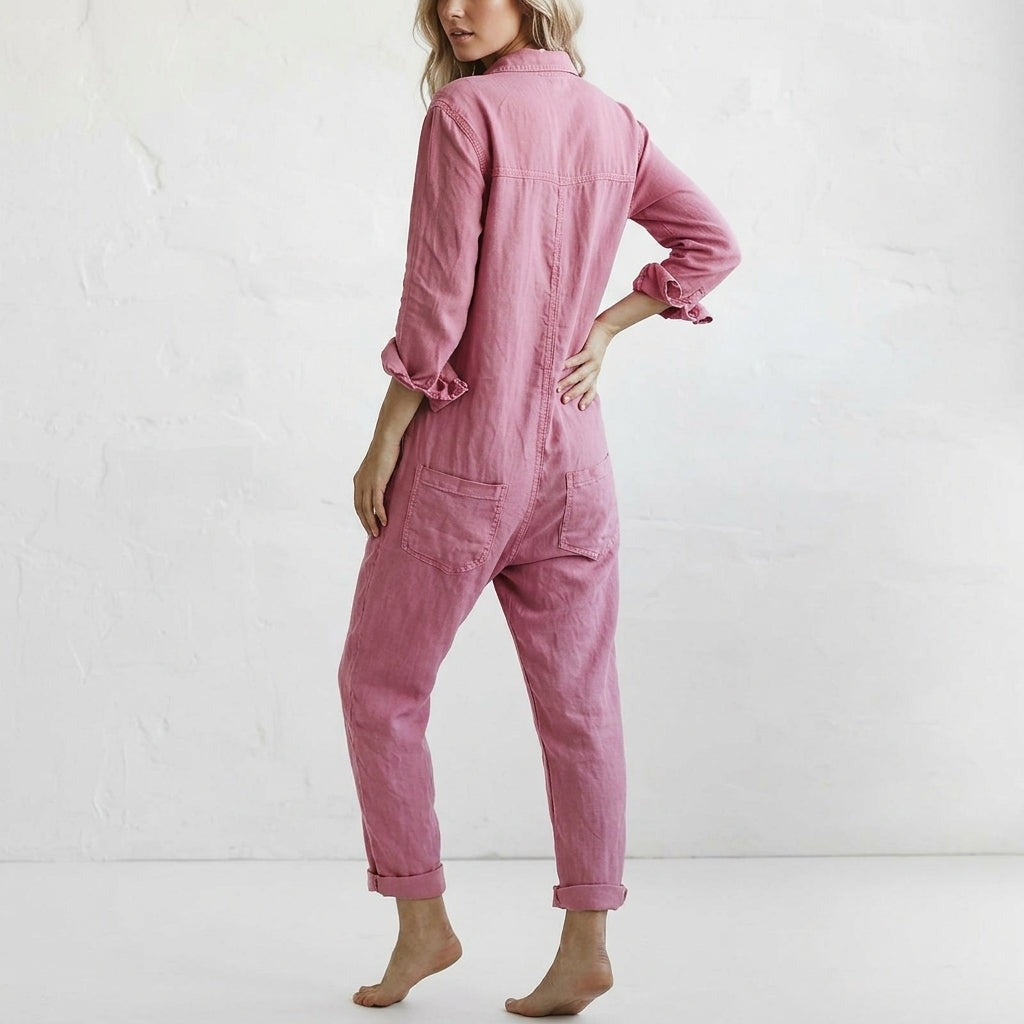 Long Sleeve Casual Jumpsuit