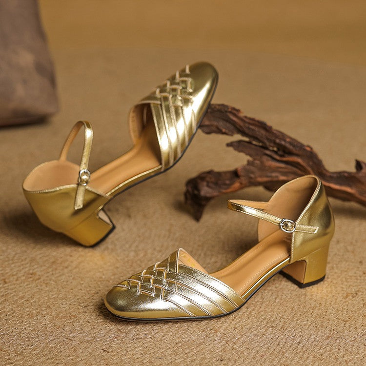 Low Block Heel Sandals