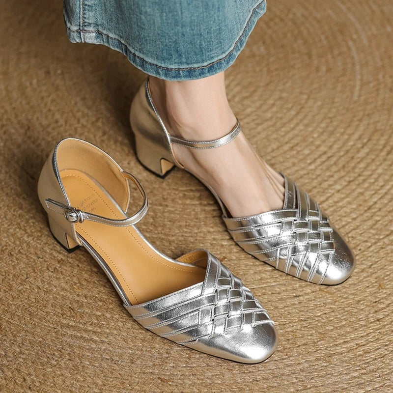 Low Block Heel Sandals